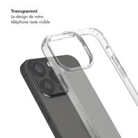 Selencia Coque arrière avec crochets amovibles Apple iPhone 15 Pro Max - Transparent