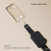 Selencia Cordon de téléphone avec petit sac - Midnight Black