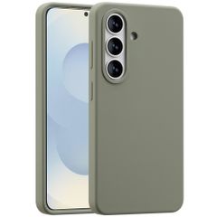 Accezz Coque Liquid Silicone avec MagSafe Samsung Galaxy S26 - Cooper Green