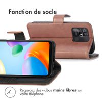 imoshion Étui de télephone portefeuille de luxe Xiaomi Redmi 10C - Marron