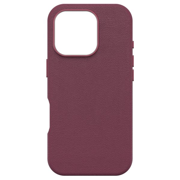 OtterBox Coque en cuir de cactus Symmetry MagSafe Apple iPhone 16 Pro - Maroon Bells
