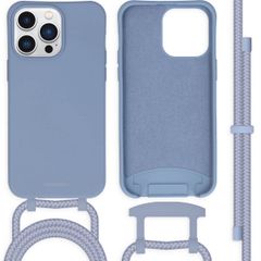 imoshion Coque de couleur avec cordon amovible Apple iPhone 14 Pro Max - Ash Blue