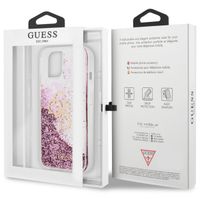 Guess Coque 4G Logo Liquid Glitter iPhone 13 Mini - Pink