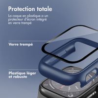 imoshion Coque rigide à couverture complète Apple Watch 4 / 5 / 6 / SE - 40 mm - Bleu foncé