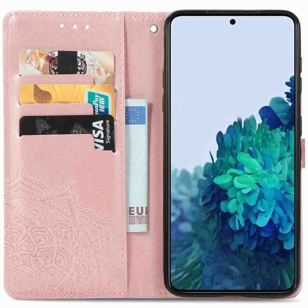 imoshion Etui de téléphone portefeuille Mandala Samsung Galaxy S22 - Rose Champagne