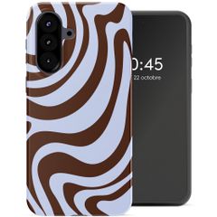 Selencia Coque arrière Vivid Samsung Galaxy A57 (5G) - Dream Swirl Chocolate