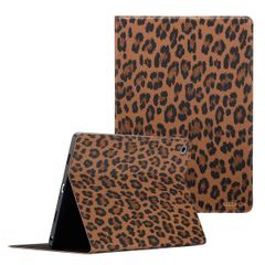 Selencia Coque tablette Sabi avec imprimé léopard Samsung Galaxy Tab A9 Plus - Mocha Brown