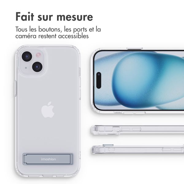 imoshion Coque Stand Apple iPhone 15 Plus - Transparent