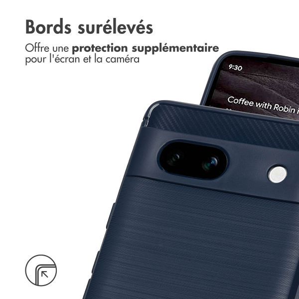 imoshion Coque Brushed Google Pixel 7a - Bleu foncé