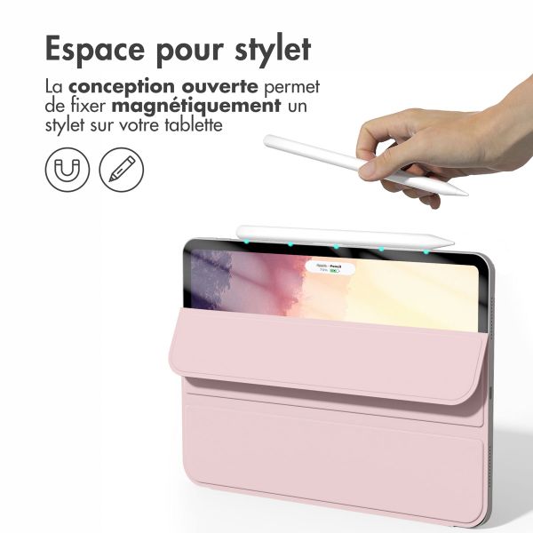 imoshion Magnetic etui de téléphone portefeuille Apple iPad Pro 12.9 (2020/2021/2022) - Rose