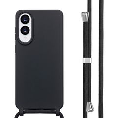 imoshion Coque en silicone avec cordon Samsung Galaxy S25 Edge - Noir