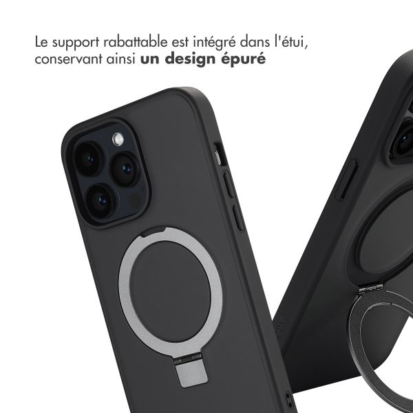 Accezz Coque Ring Stand avec MagSafe Apple iPhone 14 Pro Max - Noir