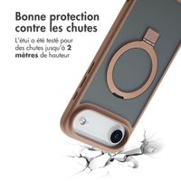 Accezz Coque Ring Stand avec MagSafe Apple iPhone Air - Marron
