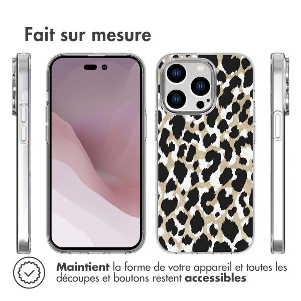 imoshion Coque Design iPhone 14 Pro - Gold Leopard