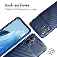 imoshion Coque silicone Carbon Realme 9 Pro Plus - Bleu