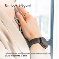 Selencia Bracelet magnétique en acier Apple Watch Series 1 á 9 / SE (38/40/41 mm) | Series 10 / 11 (42 mm) - Noir