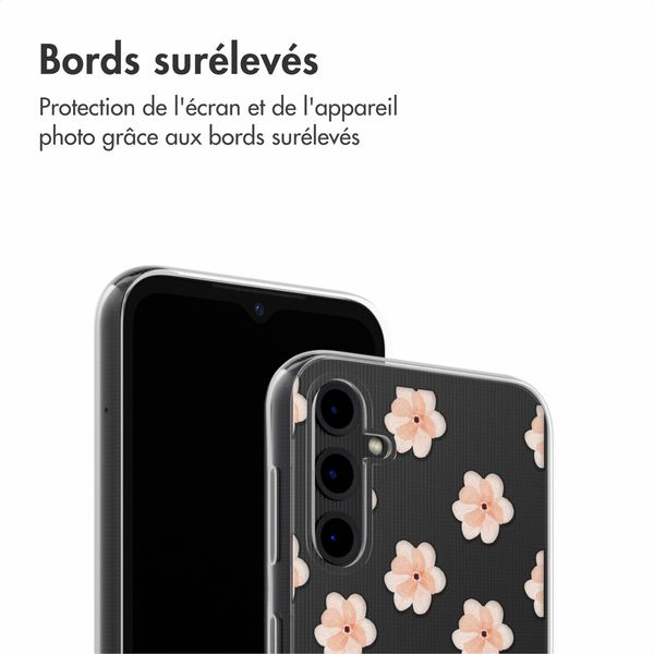 imoshion Coque Design Samsung Galaxy A14 (5G) - Floral Peach