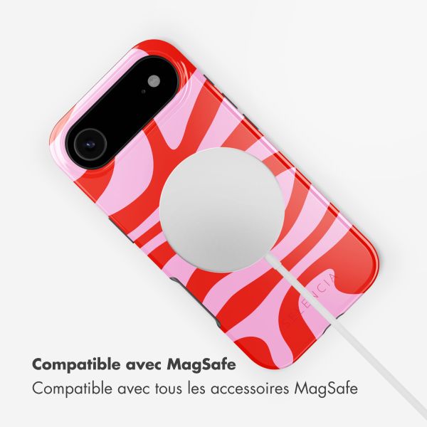 Selencia Coque arrière Vivid avec MagSafe Apple iPhone Air - Dream Swirl Pink