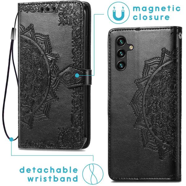 imoshion Etui de téléphone portefeuille Mandala Samsung Galaxy A13 (5G) / A04s - Noir