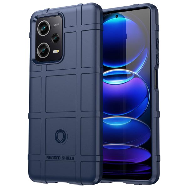 imoshion Coque Arrière Rugged Shield Xiaomi Poco X5 Pro 5G - Bleu foncé