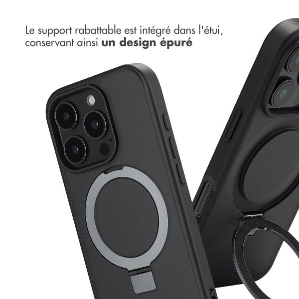 Accezz Coque Ring Stand avec MagSafe Apple iPhone 16 Pro Max - Noir