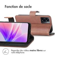 imoshion Étui de téléphone portefeuille Luxe Oppo A77 - Brun