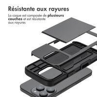 imoshion Coque arrière avec porte-cartes Apple iPhone 16 Pro - Noir