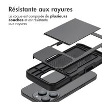 imoshion Coque arrière avec porte-cartes iPhone 16 Pro - Noir