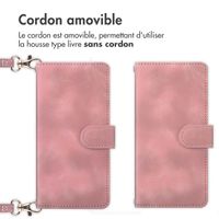 imoshion Etui de téléphone portefeuille avec cordon Samsung Galaxy A25 (5G) - Rose