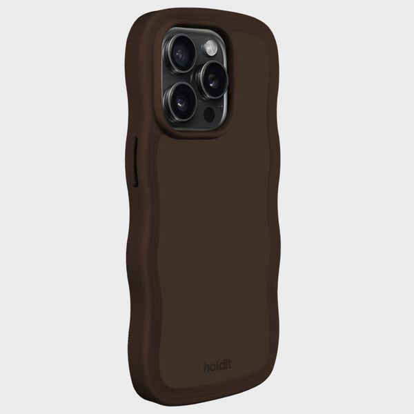 Holdit Coque Wavy iPhone 15 Pro Max - Chocolate