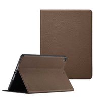 Selencia Coque tablette Riva Apple iPad 9 (2021) 10.2 pouces / iPad 8 (2020) 10.2 pouces / iPad 7 (2019) 10.2 pouces - Mocha Brown