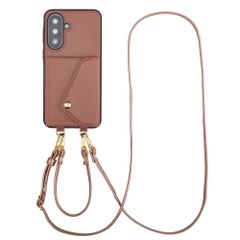 Selencia Coque de télephone Sera avec cordon et porte-cartes enveloppe Samsung Galaxy A37 (5G) - Old Pink