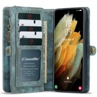 CaseMe Etui de téléphone de luxe en cuir 2 en 1 Samsung Galaxy S21