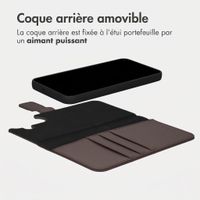 imoshion Étui portefeuille luxe 2-en-1 amovible Samsung Galaxy S25 FE - Marron