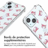 imoshion Coque Design avec cordon Apple iPhone 15 - Crab Watercolor