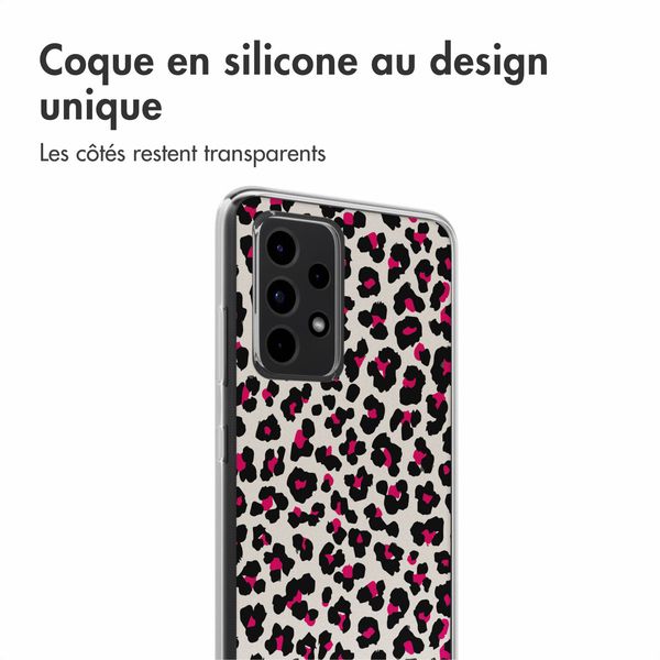 imoshion Coque Design Samsung Galaxy A52(s) (5G/4G) - Leopard Pink