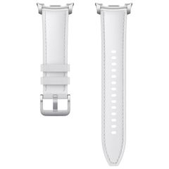 Samsung Bracelet Original Hybrid en cuir vegan Samsung Galaxy Watch 8 (40/44mm) / Classic (46mm) - White