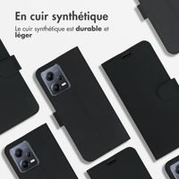 Accezz Étui de télephone Wallet Xiaomi Redmi Note 12 / Xiaomi Poco X5 5G - Noir