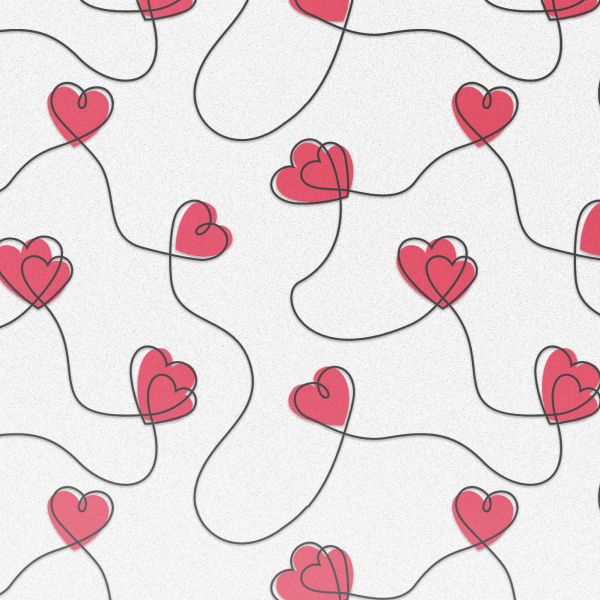 imoshion Coque Design Samsung Galaxy S24 FE - Dusty Rose Connected Hearts