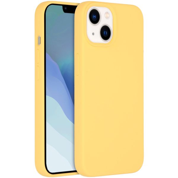 Accezz Coque Liquid Silicone avec MagSafe iPhone 14 - Jaune