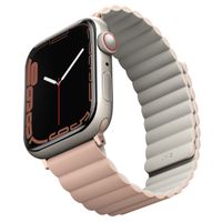 Uniq Bracelet double face Revix Apple Apple Watch Series 1 á 9 / SE (38/40/41 mm) | Series 10 (42 mm) - Blush Pink / Beige