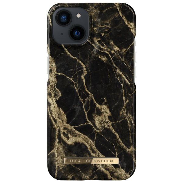 iDeal of Sweden Coque Fashion iPhone 13 - Golden Smoke Marble