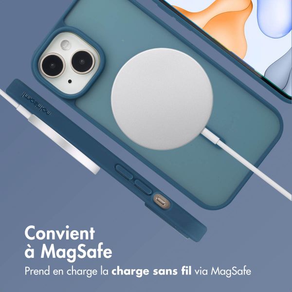 imoshion Coque Color Guard avec MagSafe iPhone 15 - Bleu foncé