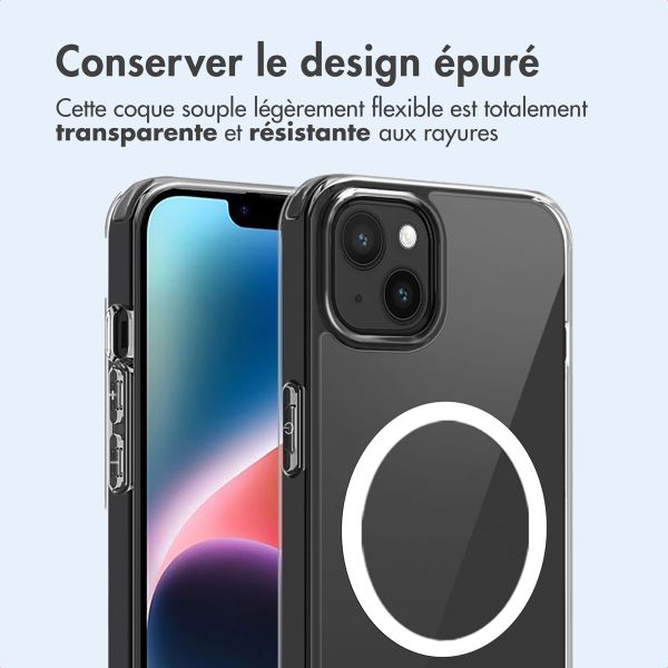imoshion Coque arrière de protection avec MagSafe Apple iPhone 14 Plus - Transparent