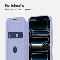 imoshion Bookcase transparente avec MagSafe Apple iPhone 17 Pro Max - Lilas