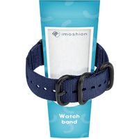 imoshion Bracelet en nylon Apple Watch Series 1-10 / SE / Ultra (2) - 42/44/45/46/49 mm - Bleu foncé