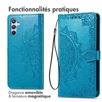 imoshion Etui de téléphone portefeuille Mandala Samsung Galaxy A26 - Turquoise