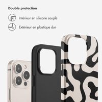 Selencia Coque arrière Vivid Apple iPhone 14 - Art Wave Black