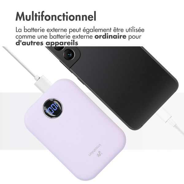 imoshion Batterie externe MagSafe 10.000 mAh - Batterie externe sans fil - Lilac