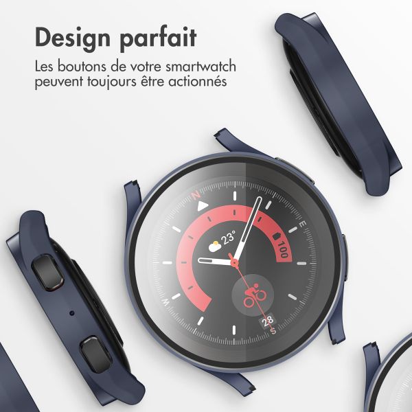 imoshion Coque rigide à couverture complète Samsung Galaxy Watch 5 40 mm - Bleu foncé